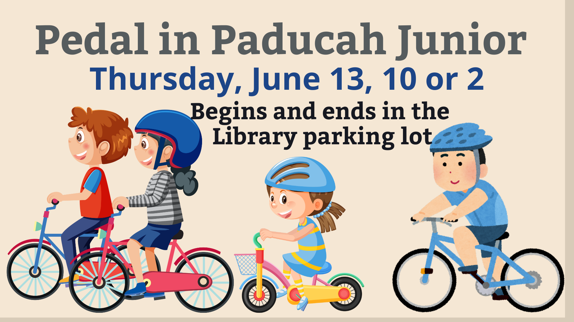 Pedal in Paducah Junior | McCracken County Public Library