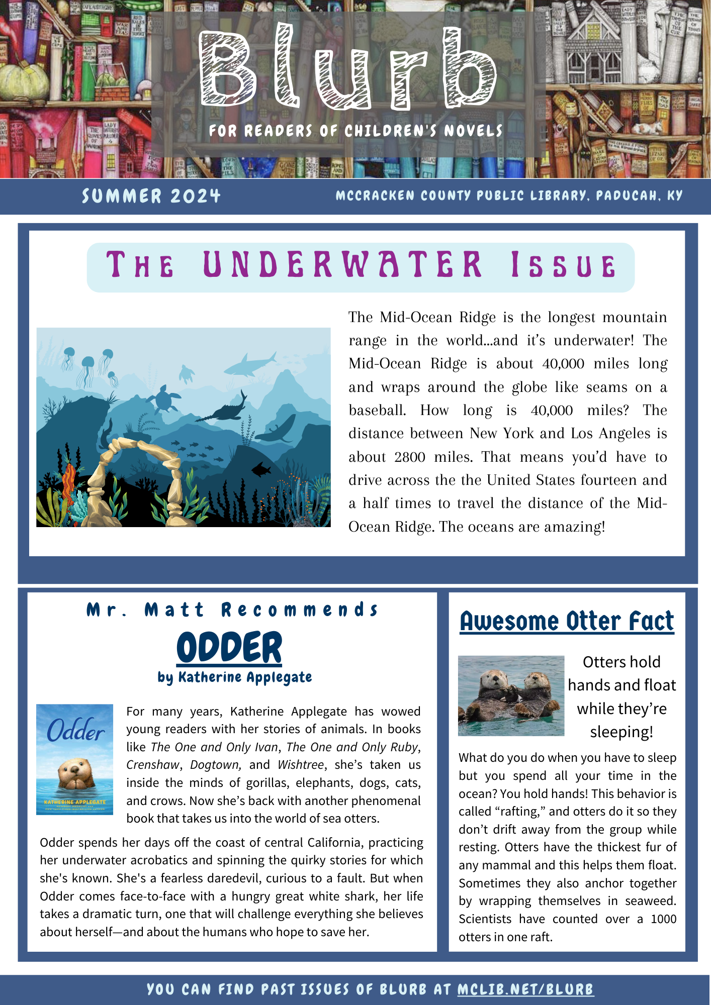 Cover for Blurb Summer 2024: The Underwater Issue