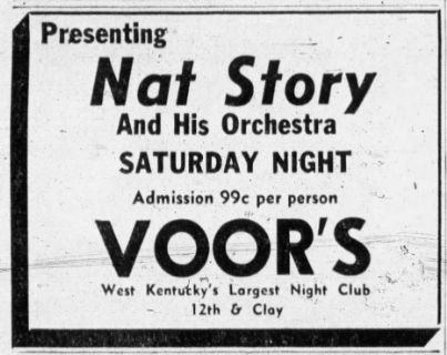 Nat Story at the VOOR'S courtesy of the Paducah Sun, July 7, 1951