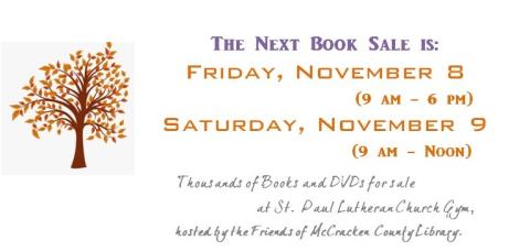 Friends of the Library Book Sale November 2024