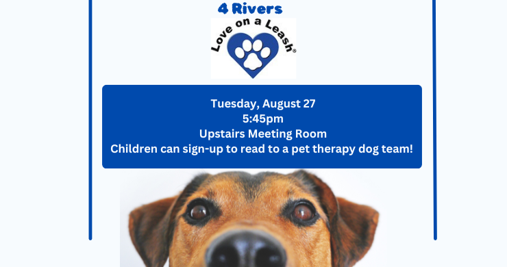 4 Rivers Love on a Leash Tuesday, August 27 at 5:45pm